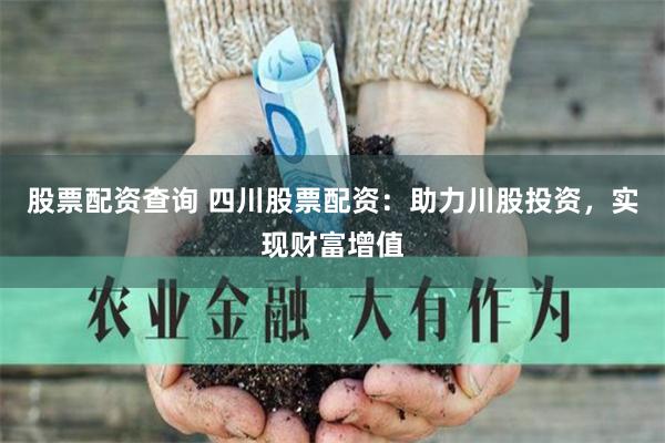 股票配资查询 四川股票配资：助力川股投资，实现财富增值