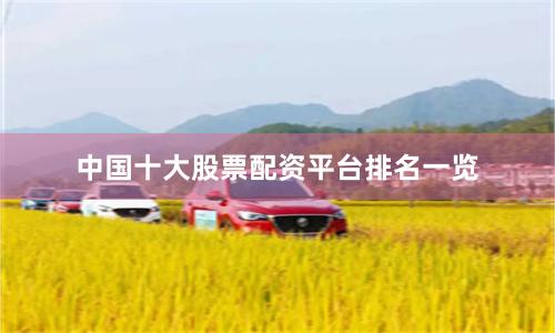 中国十大股票配资平台排名一览